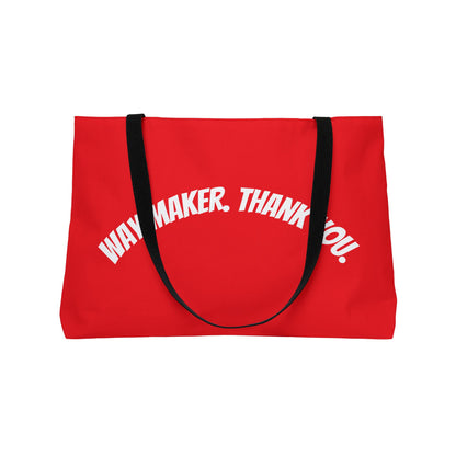 Bold Way Maker Weekender Tote Bag, Motivational Gift for Travel, Beach, Gym, Perfect for Thank You Occasions, Inspirational Tote