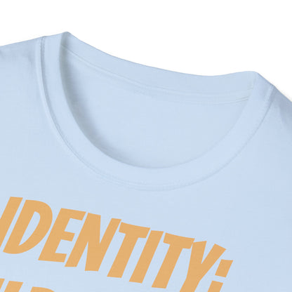 Identity Statement T-Shirt, Christian Apparel, Faith-Based Gift, Religious Tee, Inspirational Clothing, Unisex Fashion