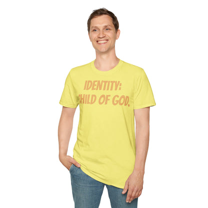 Identity Statement T-Shirt, Christian Apparel, Faith-Based Gift, Religious Tee, Inspirational Clothing, Unisex Fashion