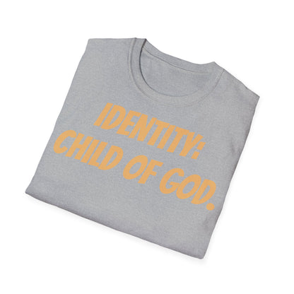 Identity Statement T-Shirt, Christian Apparel, Faith-Based Gift, Religious Tee, Inspirational Clothing, Unisex Fashion