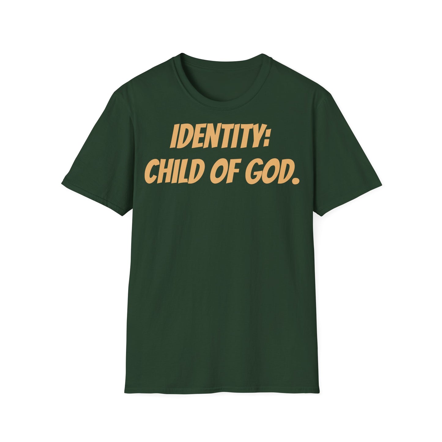 Identity Statement T-Shirt, Christian Apparel, Faith-Based Gift, Religious Tee, Inspirational Clothing, Unisex Fashion