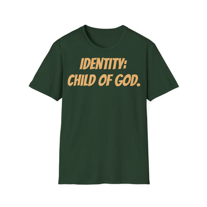 Identity Statement T-Shirt, Christian Apparel, Faith-Based Gift, Religious Tee, Inspirational Clothing, Unisex Fashion