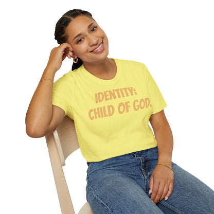 Identity Statement T-Shirt, Christian Apparel, Faith-Based Gift, Religious Tee, Inspirational Clothing, Unisex Fashion