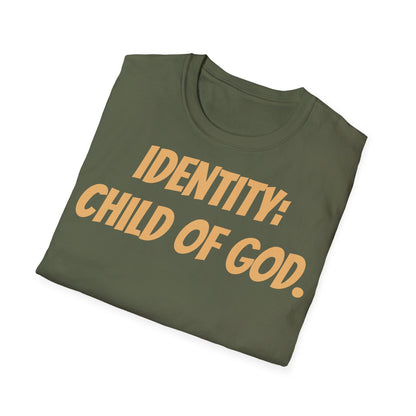 Identity Statement T-Shirt, Christian Apparel, Faith-Based Gift, Religious Tee, Inspirational Clothing, Unisex Fashion