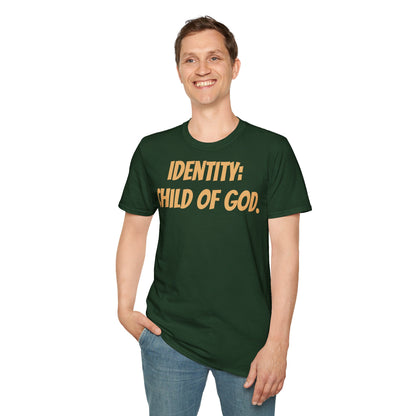 Identity Statement T-Shirt, Christian Apparel, Faith-Based Gift, Religious Tee, Inspirational Clothing, Unisex Fashion