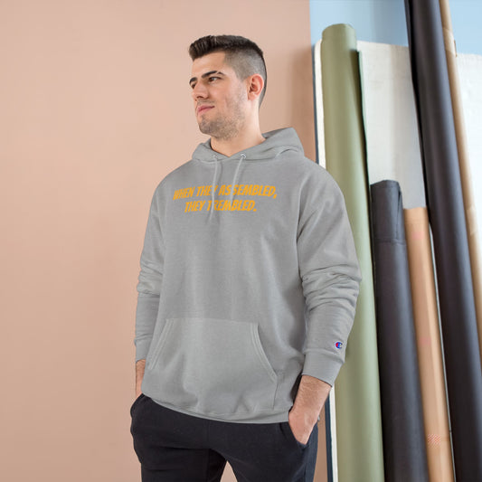 Champion Hoodie - Inspirational Quote, Unisex Sweatshirt for Comfort, Perfect Gift, Casual Wear, Everyday Style, Trendy Outfit