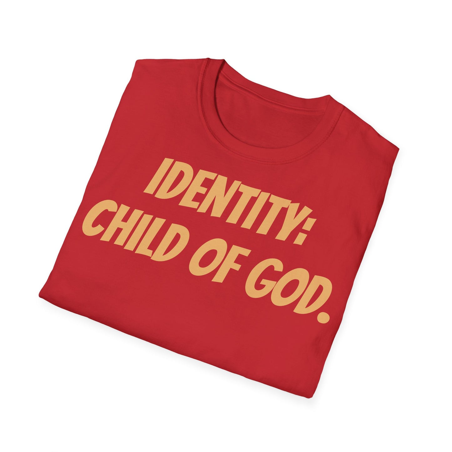 Identity Statement T-Shirt, Christian Apparel, Faith-Based Gift, Religious Tee, Inspirational Clothing, Unisex Fashion