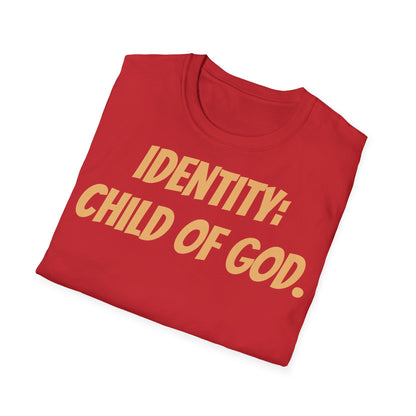 Identity Statement T-Shirt, Christian Apparel, Faith-Based Gift, Religious Tee, Inspirational Clothing, Unisex Fashion