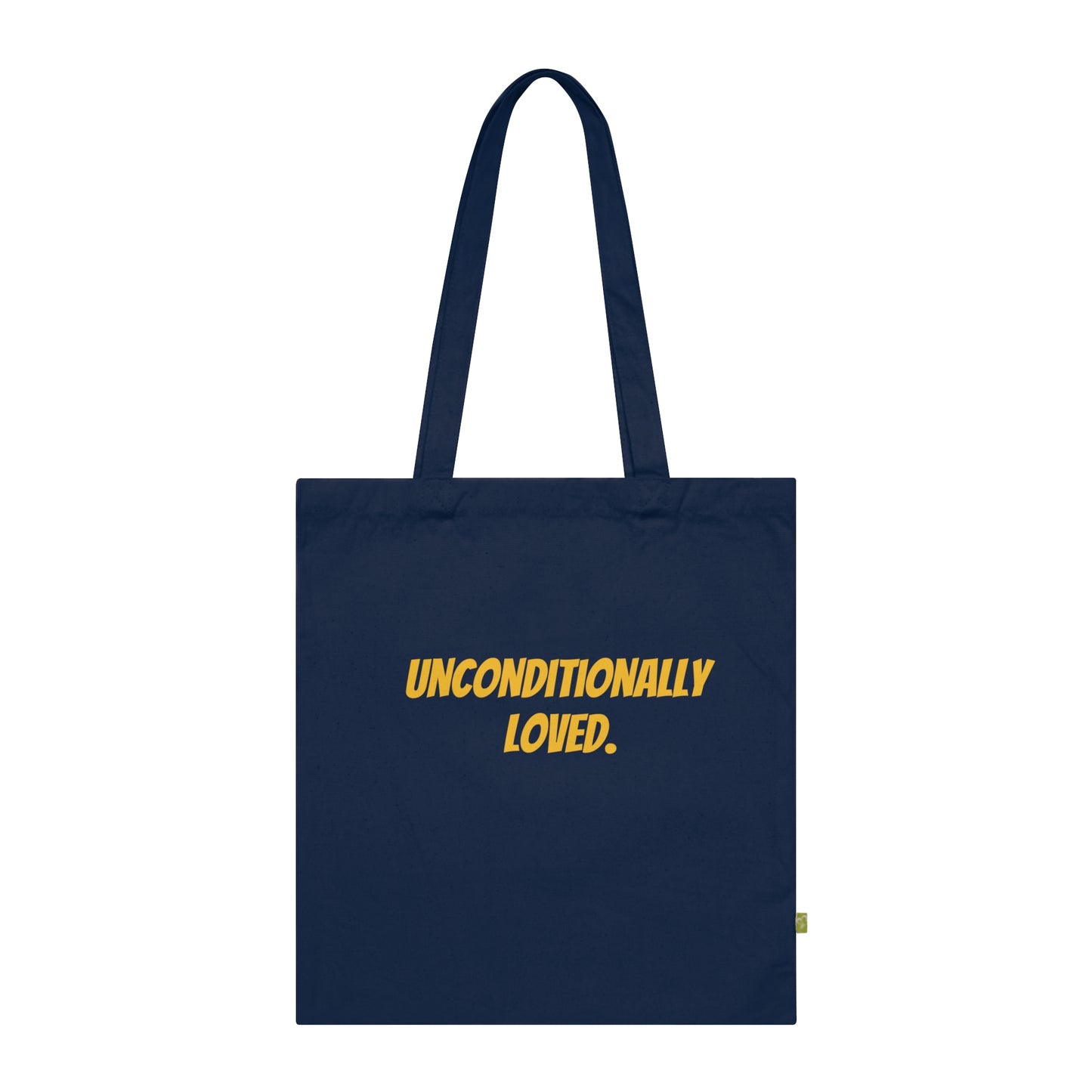 Unconditionally Loved Organic Cotton Tote Bag, Eco-Friendly Tote, Beach Bag, Grocery Tote, Gift for Her
