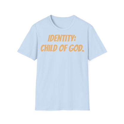 Identity Statement T-Shirt, Christian Apparel, Faith-Based Gift, Religious Tee, Inspirational Clothing, Unisex Fashion