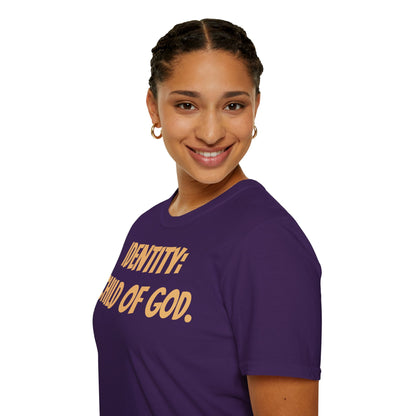 Identity Statement T-Shirt, Christian Apparel, Faith-Based Gift, Religious Tee, Inspirational Clothing, Unisex Fashion