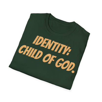 Identity Statement T-Shirt, Christian Apparel, Faith-Based Gift, Religious Tee, Inspirational Clothing, Unisex Fashion