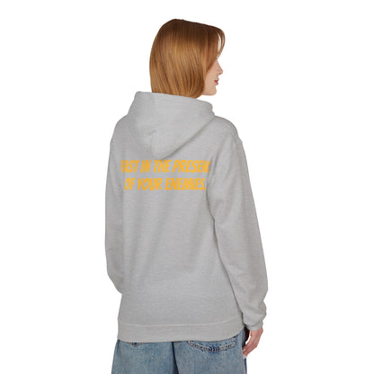 Feast in the Presence Fleece Hoodie, Inspirational Hoodie, Gift for Friends, Casual Wear, Cozy Sweatshirt, Statement Apparel