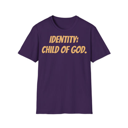 Identity Statement T-Shirt, Christian Apparel, Faith-Based Gift, Religious Tee, Inspirational Clothing, Unisex Fashion