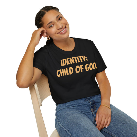 Identity Statement T-Shirt, Christian Apparel, Faith-Based Gift, Religious Tee, Inspirational Clothing, Unisex Fashion