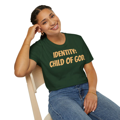 Identity Statement T-Shirt, Christian Apparel, Faith-Based Gift, Religious Tee, Inspirational Clothing, Unisex Fashion