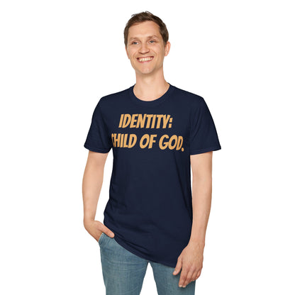 Identity Statement T-Shirt, Christian Apparel, Faith-Based Gift, Religious Tee, Inspirational Clothing, Unisex Fashion