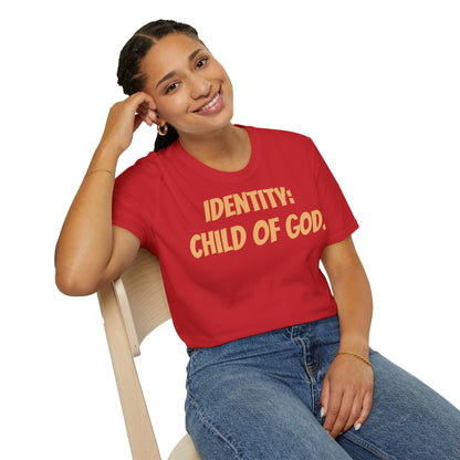 Identity Statement T-Shirt, Christian Apparel, Faith-Based Gift, Religious Tee, Inspirational Clothing, Unisex Fashion