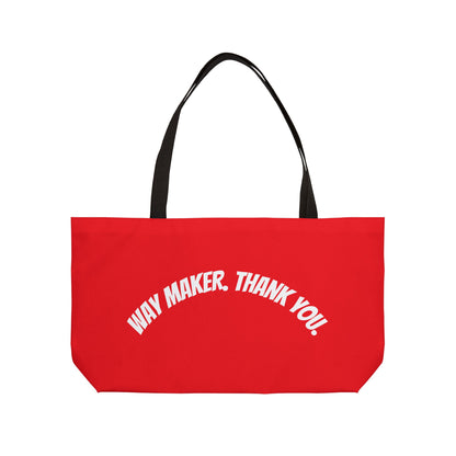 Bold Way Maker Weekender Tote Bag, Motivational Gift for Travel, Beach, Gym, Perfect for Thank You Occasions, Inspirational Tote