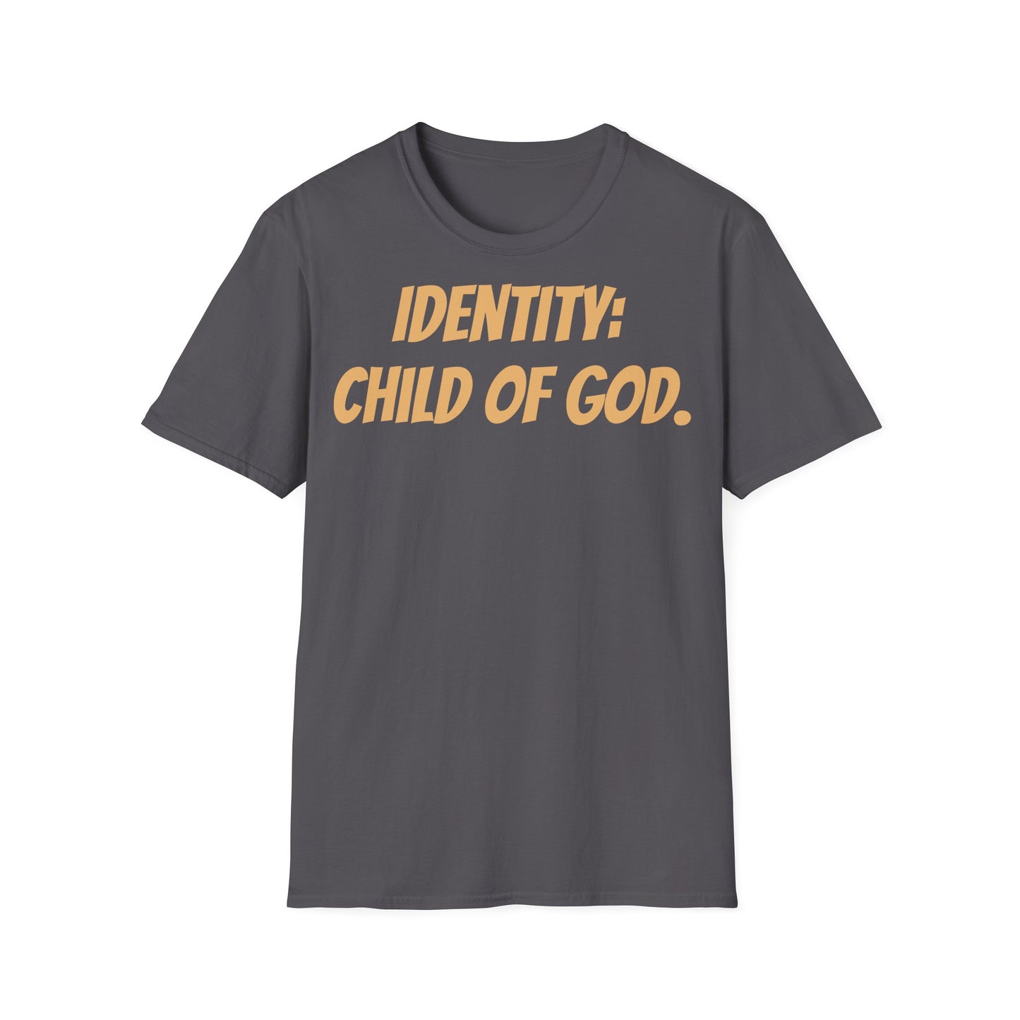 Identity Statement T-Shirt, Christian Apparel, Faith-Based Gift, Religious Tee, Inspirational Clothing, Unisex Fashion