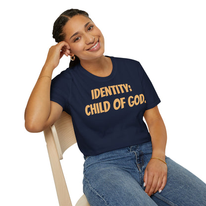 Identity Statement T-Shirt, Christian Apparel, Faith-Based Gift, Religious Tee, Inspirational Clothing, Unisex Fashion
