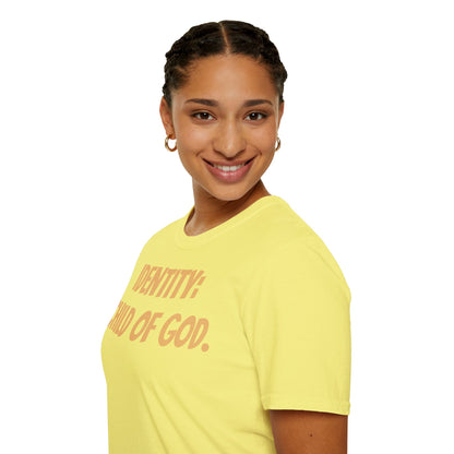 Identity Statement T-Shirt, Christian Apparel, Faith-Based Gift, Religious Tee, Inspirational Clothing, Unisex Fashion