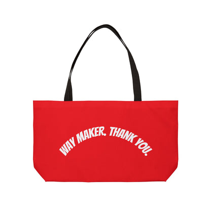 Bold Way Maker Weekender Tote Bag, Motivational Gift for Travel, Beach, Gym, Perfect for Thank You Occasions, Inspirational Tote